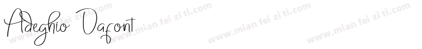 Adeghio Dafont字体转换